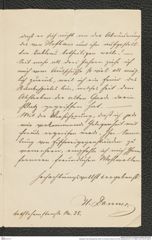 Nachlass Franz Steindachner, Brief von Hermann Danner an Franz Steindachner (21.10.1890), Inv.Nr. 93.04, Seite 3